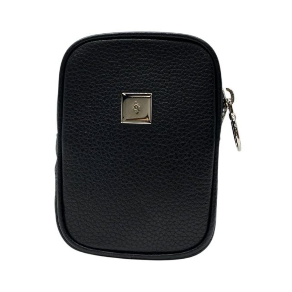 Christian Dior Pouch Small Bag Coin Case Leather Logo Black